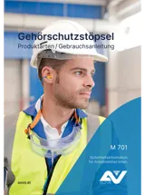 Titelbild des Merkblattes "M 701 Gehörschutzstöpsel" Titelbild des Merkblattes "M 701 Gehörschutzstöpsel"