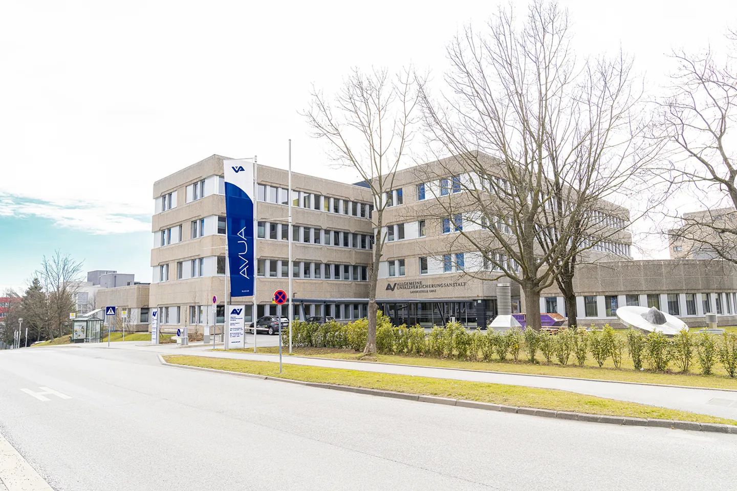 Außenaufnahme der AUVA-Landesstelle Graz Außenaufnahme der AUVA-Landesstelle Graz
