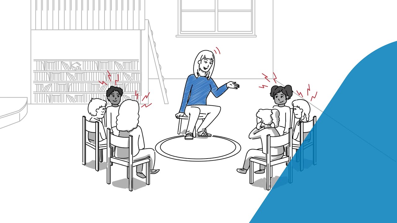 Screenshot aus dem Video Lärm in Bildungseinrichtungen