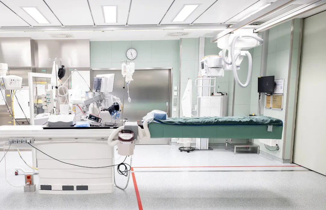 Einblick in den Schockraum des UKH Linz