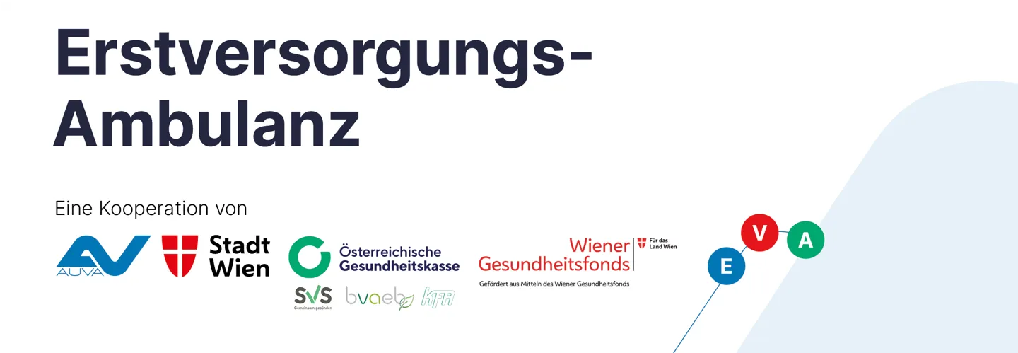 Kooperationslogo für Erstversorgungsambulanz (EVA) im AUVA-TZW