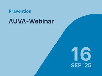 09 16 Webinar Ankündigung 16 SEP Credit Lwptm Datumsangabe in AUVA-Blau zur Ankündigung des Webinars