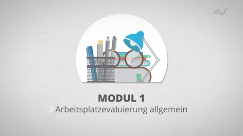 Screenshot aus dem 1. Modul des Informationsfilms zur Evaluierung psychischer Belastung