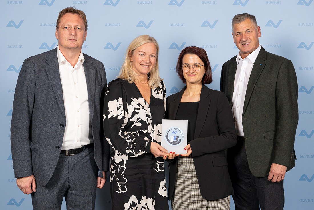 AUVA-Gütesiegel-Verleihung 2024