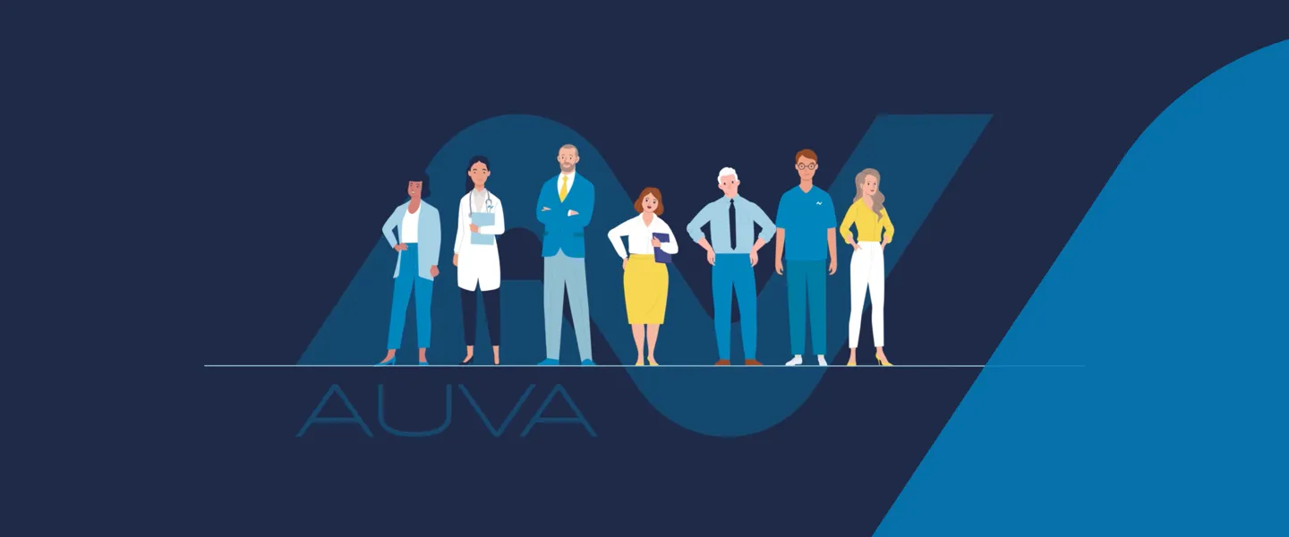 Video-Vorschaubild mit mehreren animierten Personen und im Hintergrund einem AUVA-Logo Video-Vorschaubild mit mehreren animierten Personen und im Hintergrund einem AUVA-Logo