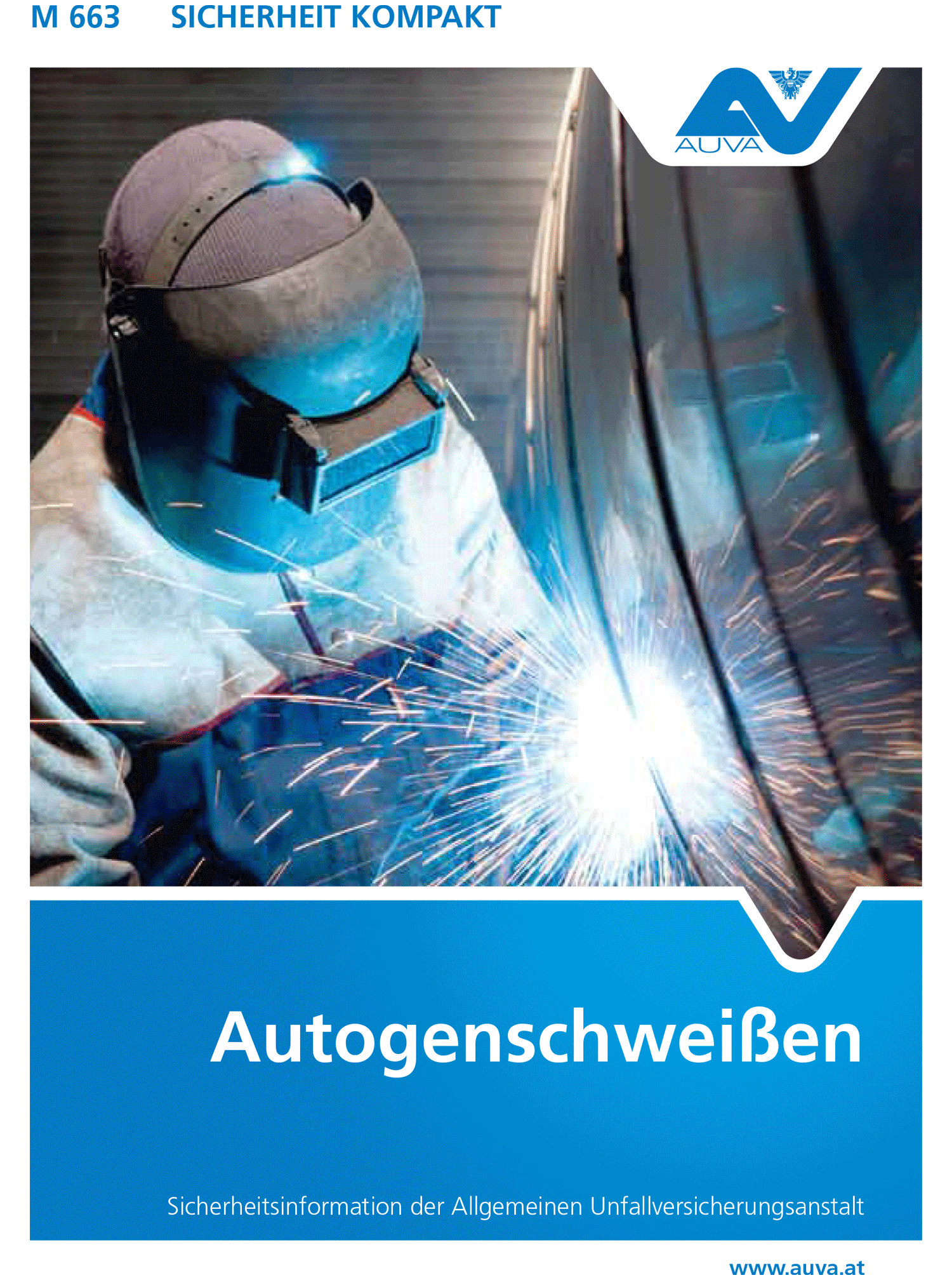Titelbild des Merkblattes "M 663 Autogenschweißen"