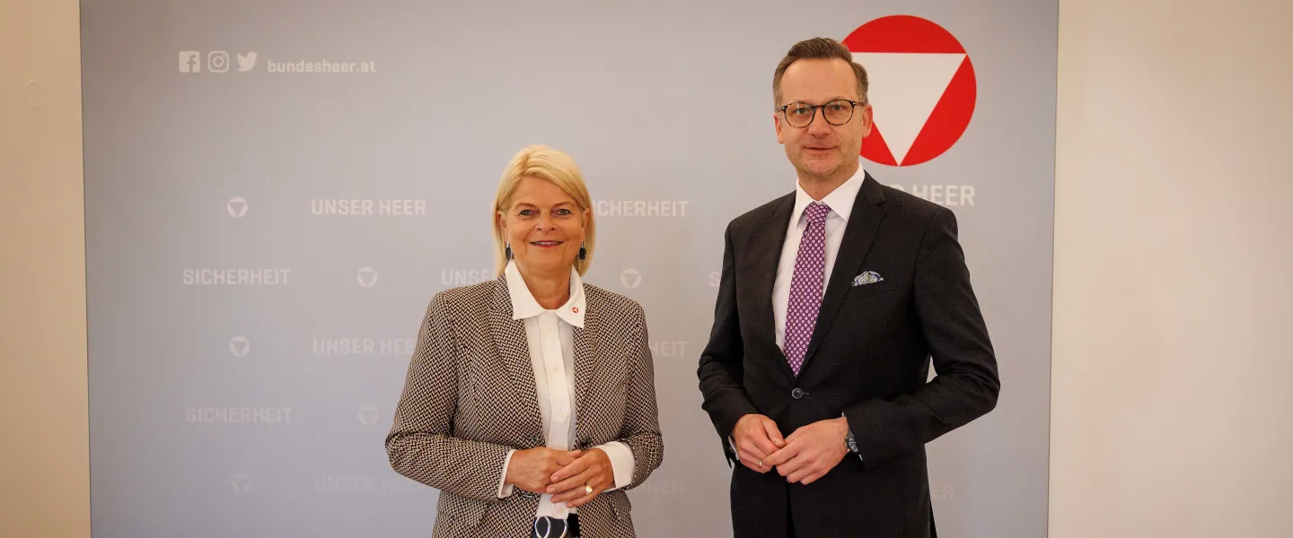 Bundesministerin Klaudia Tanner und AUVA-Obmann Mario Watz Bundesministerin Klaudia Tanner und AUVA-Obmann Mario Watz