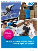Titelbild Merkblatt "M.plus 024 Arbeitsbedingten Muskel-Skelett-Erkrankungen vorbeugen" Titelbild Merkblatt "M.plus 024 Arbeitsbedingten Muskel-Skelett-Erkrankungen vorbeugen"