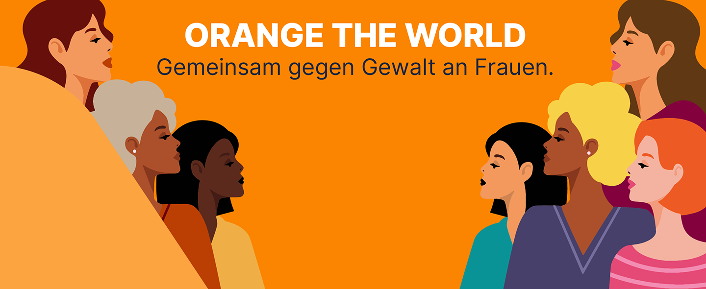 Symbolbild OTW - "Orange the World - Gegen Gewalt an Frauen und Mädchen"