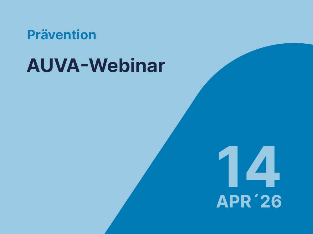 Ankündigung AUVA-Webinar 14. April 2026