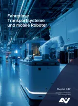 Titelbild Merkblatt "M.plus 942 Fahrerlose Transportsysteme und mobile Roboter" Titelbild Merkblatt "M.plus 942 Fahrerlose Transportsysteme und mobile Roboter"